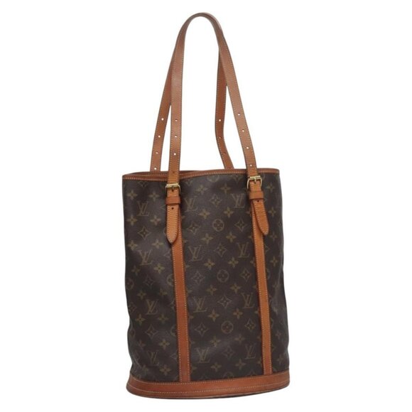 LOUIS VUITTON Monogram Bucket GM Shoulder Bag M42236 LV Auth nb267